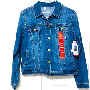*Seven7 Dark-Wash Blue Denim Jean Jacket NWT